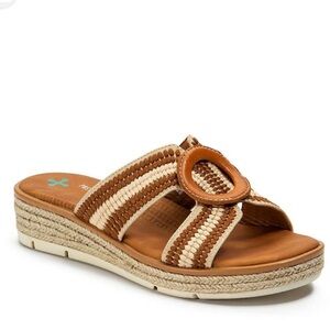 Baretraps Bliss Sandals Posture Plus Espadrille Platform Burnt Tan Size 7